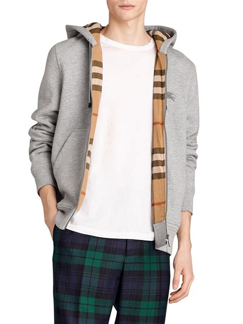 burberry zip up hoodie mens|heavy weight hoodie burberry.